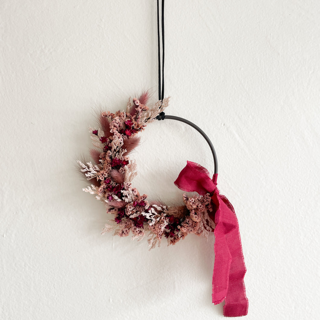 Mini Wreath - Raspberry Sorbet