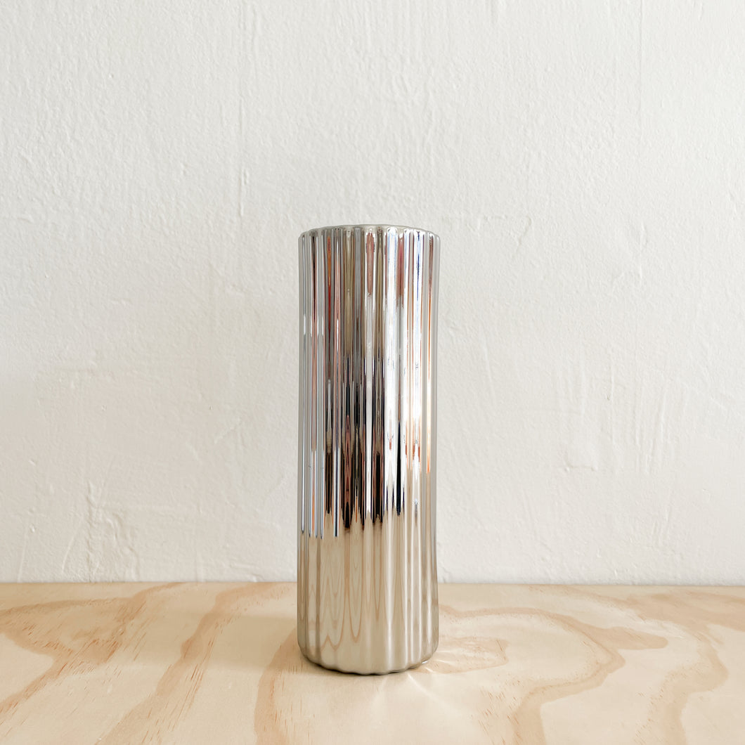 Column Vase - Chrome